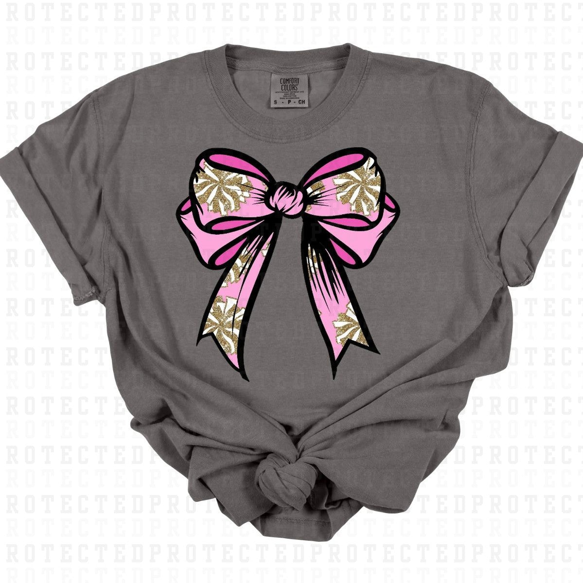 COQUETTE CHEER BOW *FAUX SEQUIN* - DTF TRANSFER