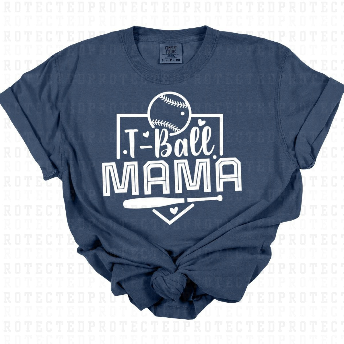 T-BALL MAMA *WHITE - SINGLE COLOR* - DTF TRANSFER