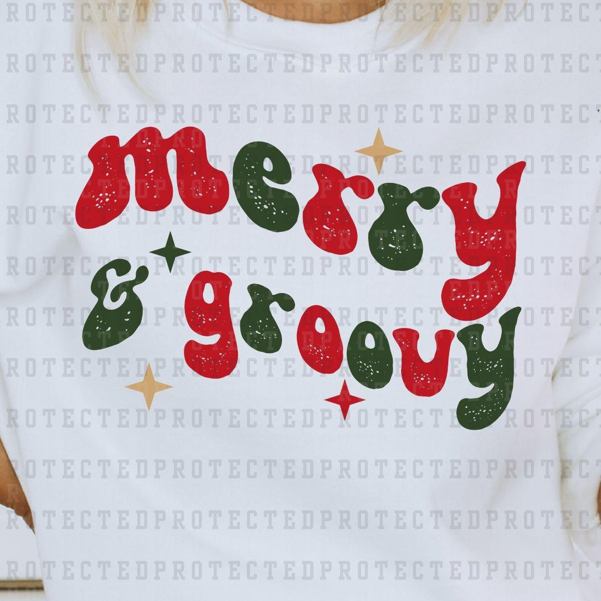 MERRY & GROOVY - DTF TRANSFER