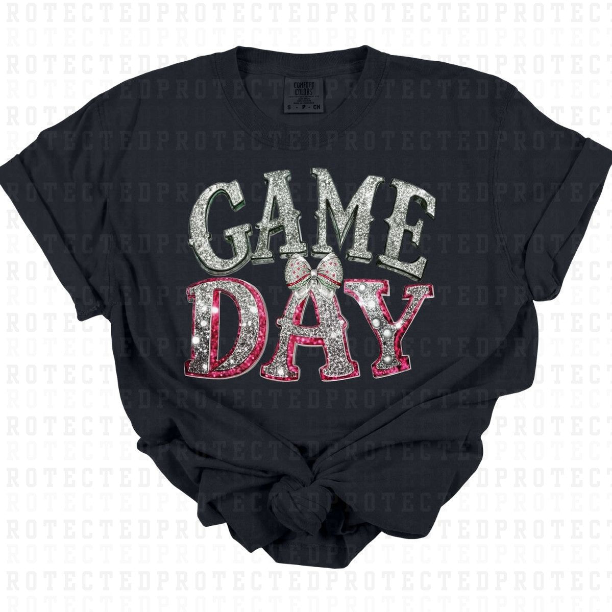 COQUETTE GAMEDAY *FAUX SEQUIN/FAUX RHINESTONES* - DTF TRANSFER