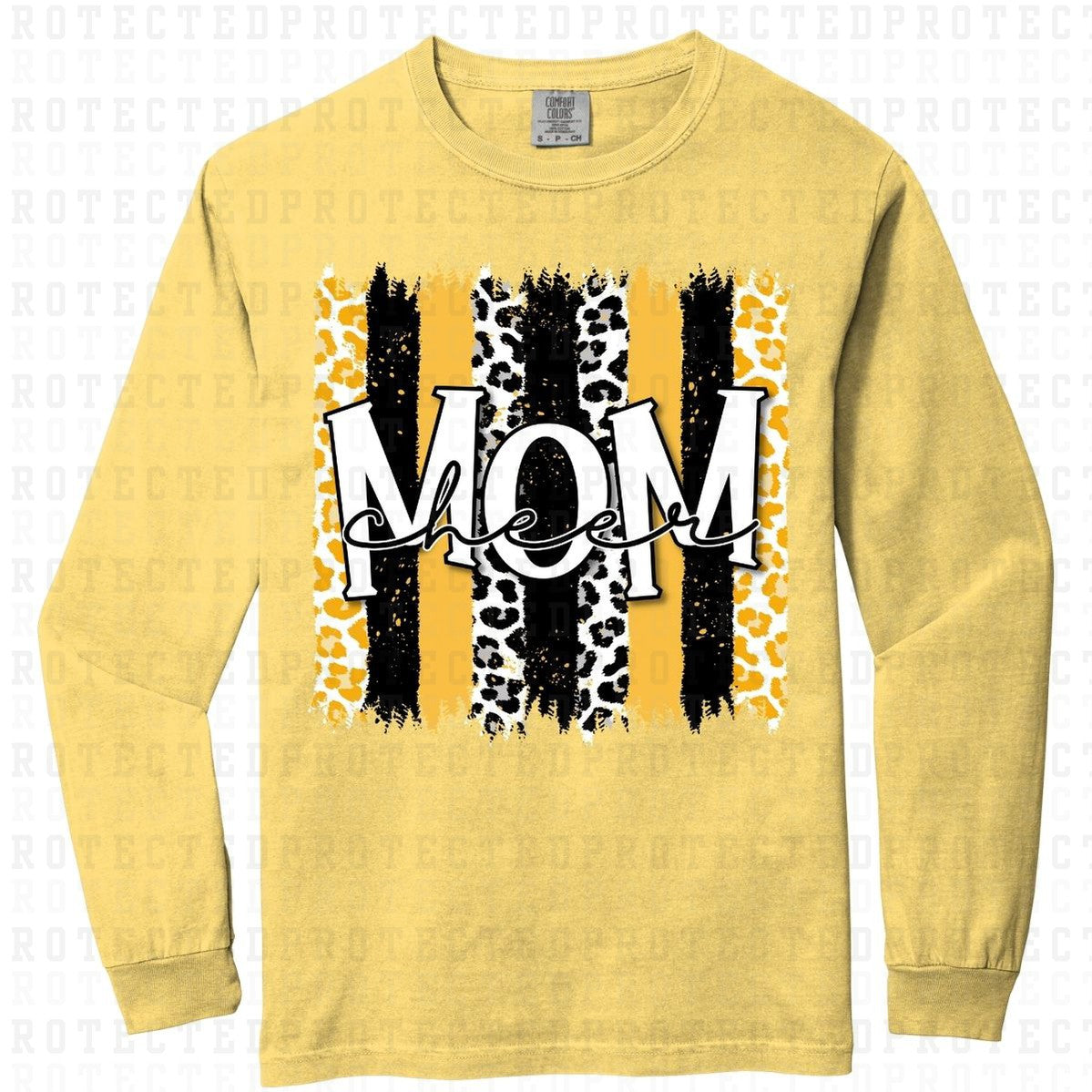 CHEER MOM *GOLD & BLACK* - DTF TRANSFER