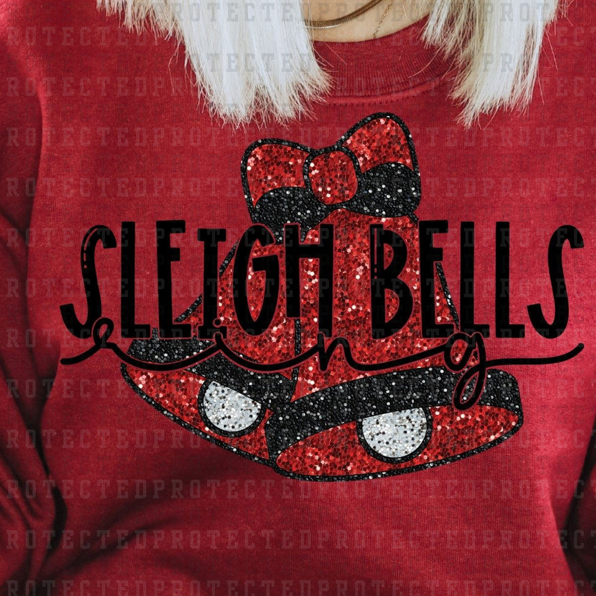 SLEIGH BELLS *FAUX SEQUIN* - DTF TRANSFER