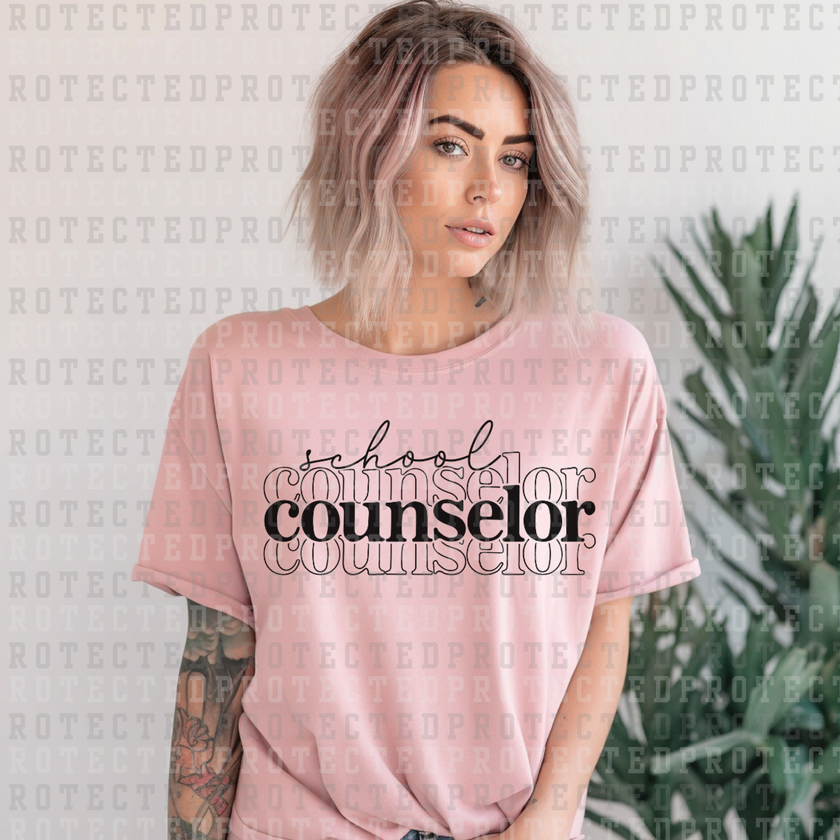 SCHOOL COUNSELOR *SINGLE COLOR* - DTF TRANSFER