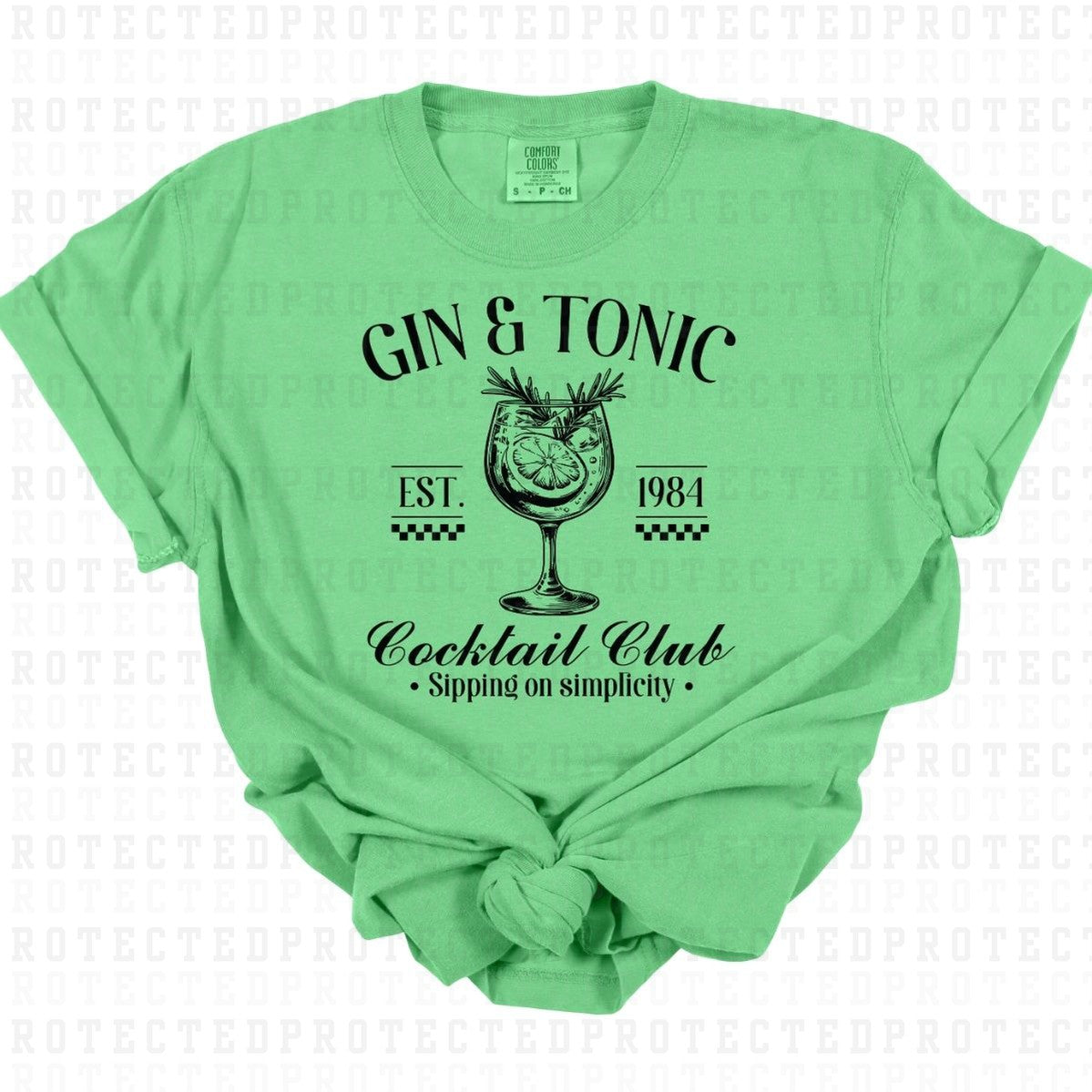 COQUETTE GIN & TONIC *SINGLE COLOR* - DTF TRANSFER