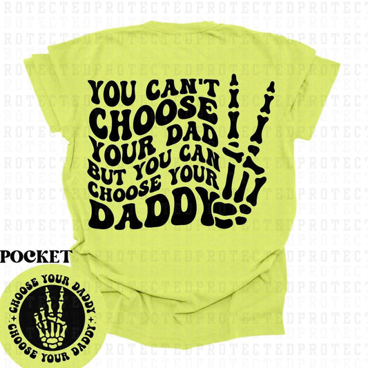 DADDY *SINGLE COLOR*(POCKET/BACK)- DTF TRANSFER