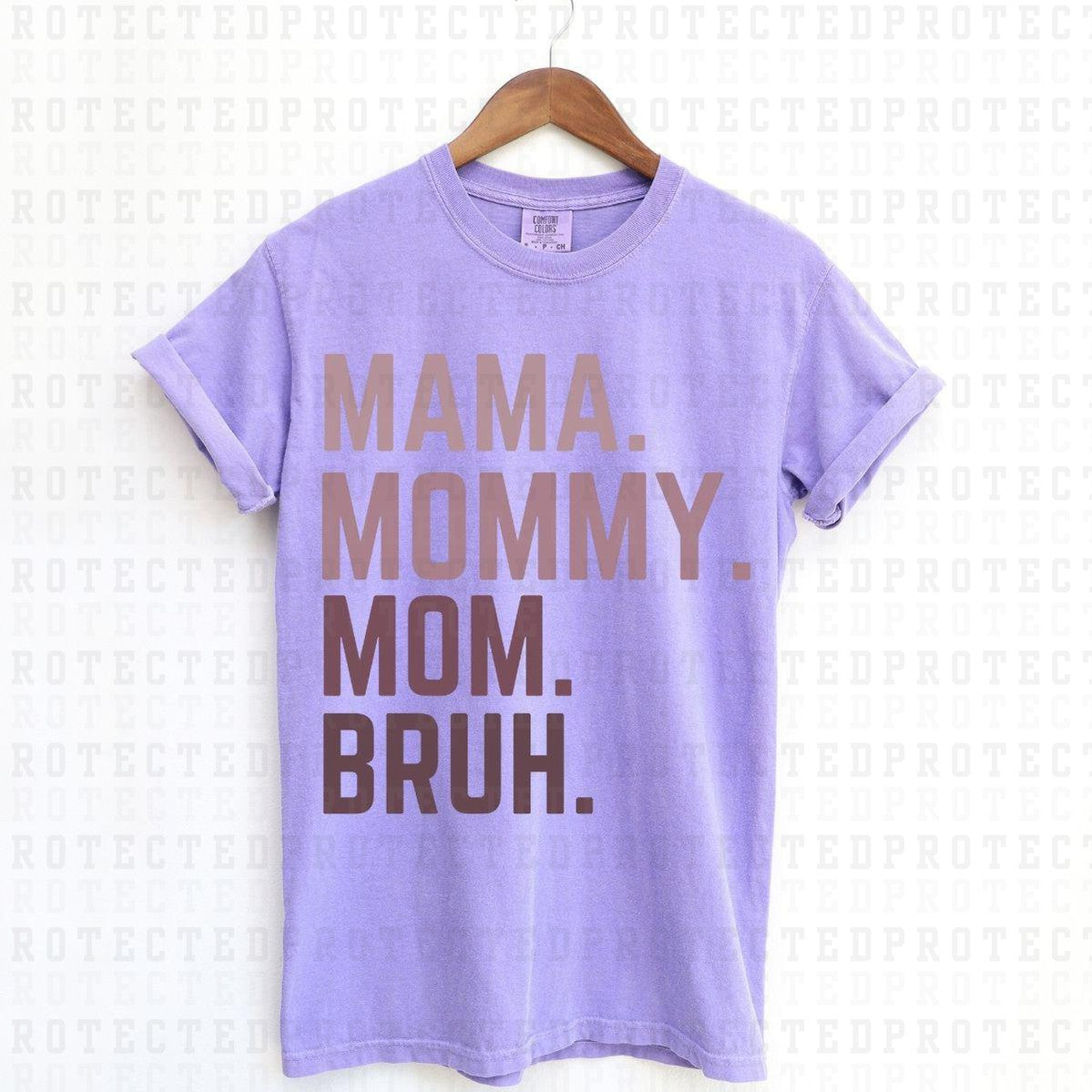 MAMA MOMMY MOM BRUH *PURPLE* - DTF TRANSFER