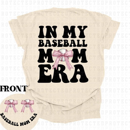 COQUETTE BASEBALL MOM ERA (POCKET/BACK) - DTF TRANSFER