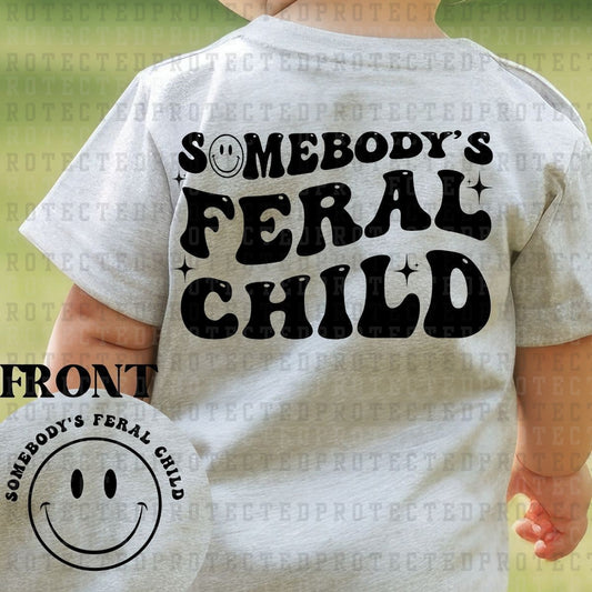 FERAL CHILD (SINGLE COLOR/POCKET+BACK) - DTF TRANSFER