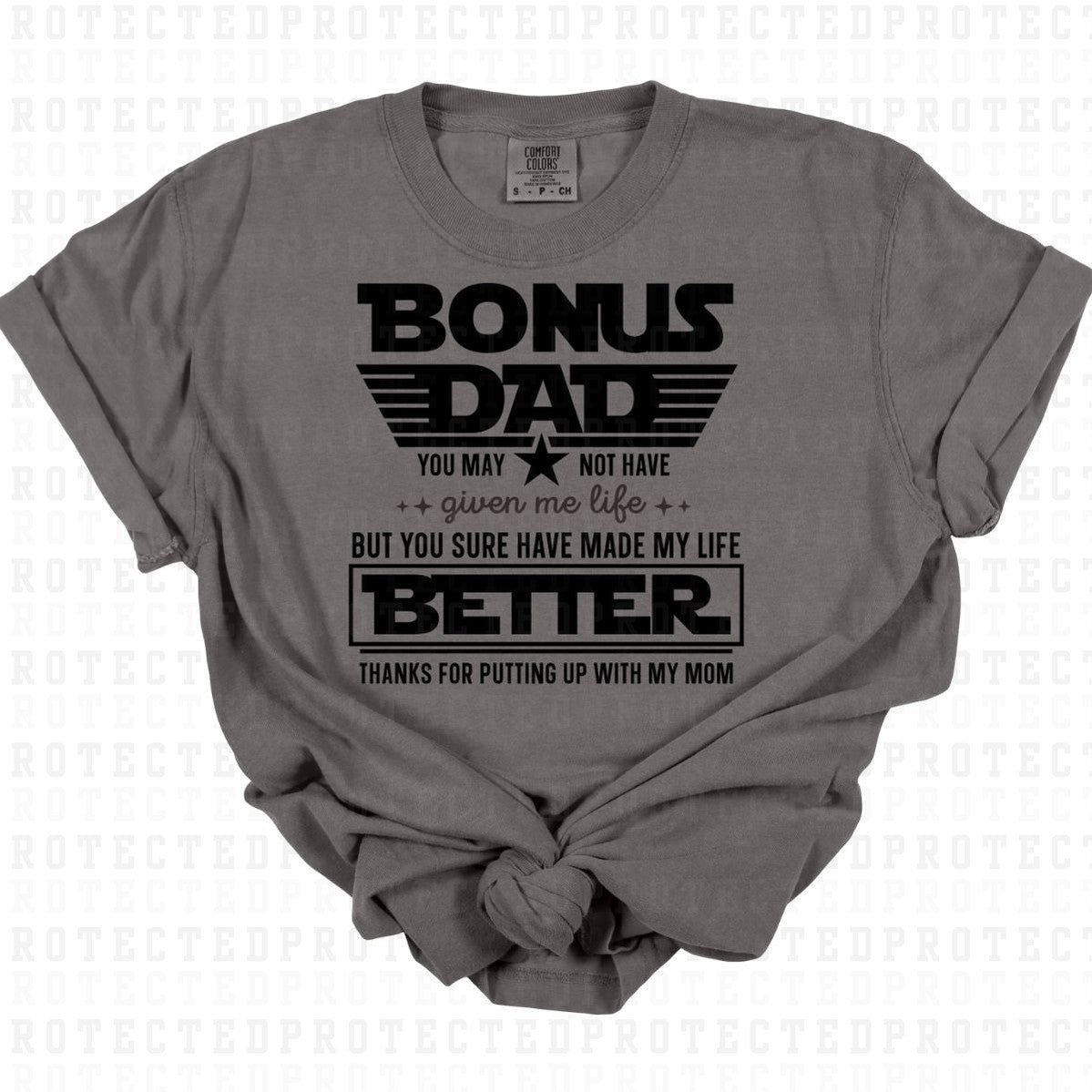 BONUS DAD *SINGLE COLOR* - DTF TRANSFER