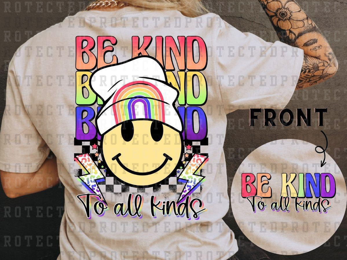 BE KIND TO ALL KINDS (POCKET/BACK)- DTF TRANSFER