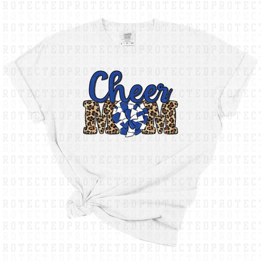 CHEER MOM *BLUE & WHITE* - DTF TRANSFER