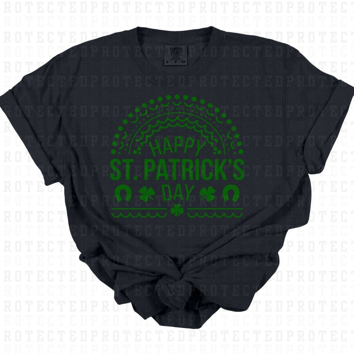 HAPPY ST PATRICKS DAY *SINGLE COLOR* - DTF TRANSFER