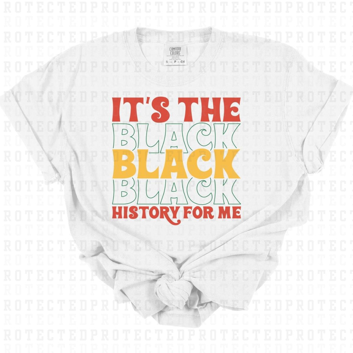 ITS THE BLACK HISTORY FOR ME - DTF TRANSFER