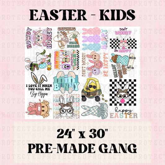EASTER KID'S - 30" x 24" PRE-MADE GANG
