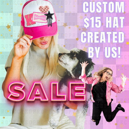 MYSTERY COMPLETED CUSTOM TRUCKER HATS *FINAL SALE*