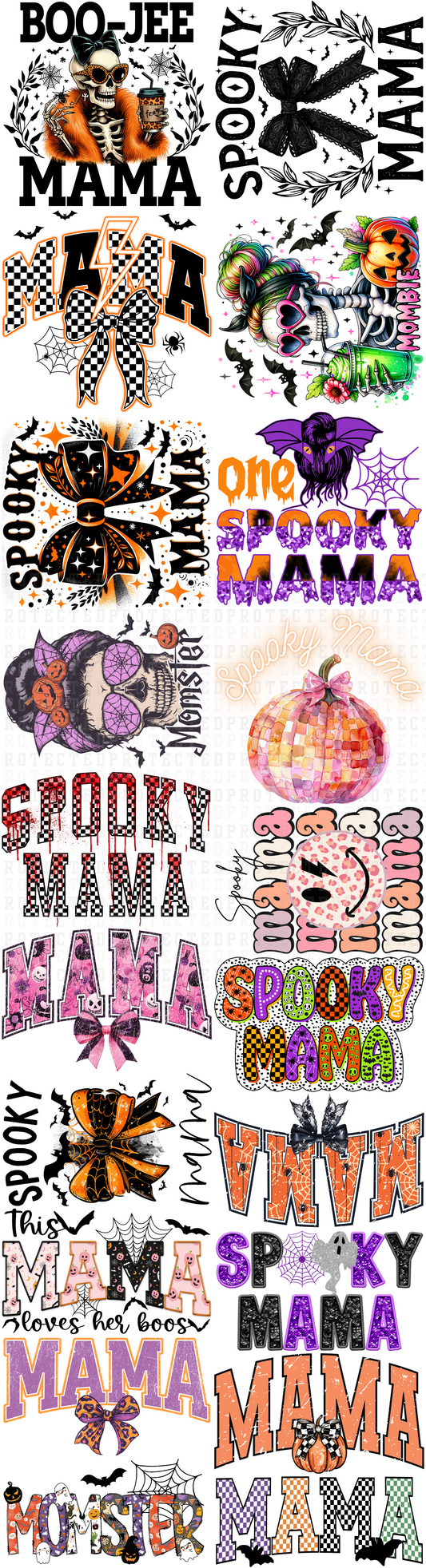 HALLOWEEN MAMA  -  22" x 80" PRE-MADE GANG