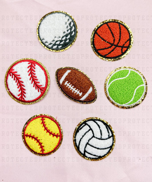 SPORTS BALL  - HAT PATCH