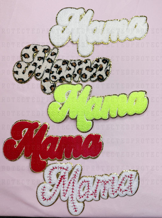 LARGE MAMA - CHENILLE PATCH {PICK YOUR COLOR}