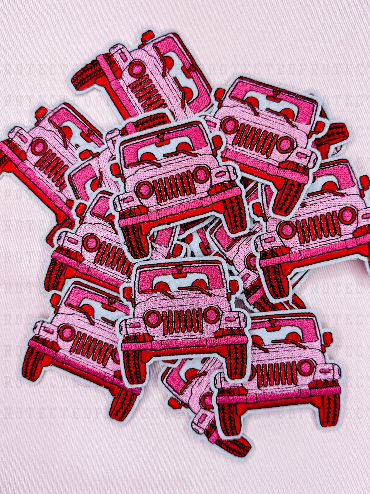 PINK JEEP - HAT PATCH
