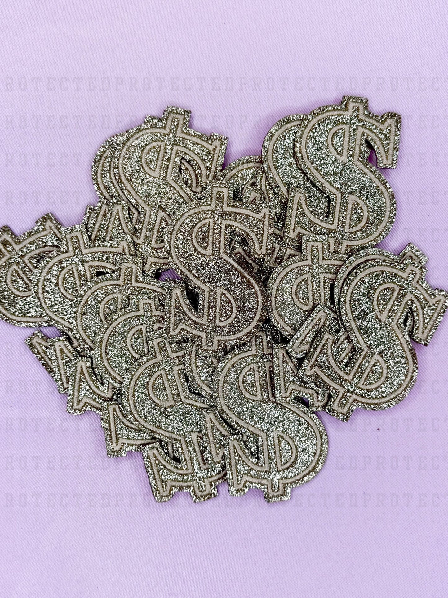 GOLD MONEY SIGN - HAT PATCH