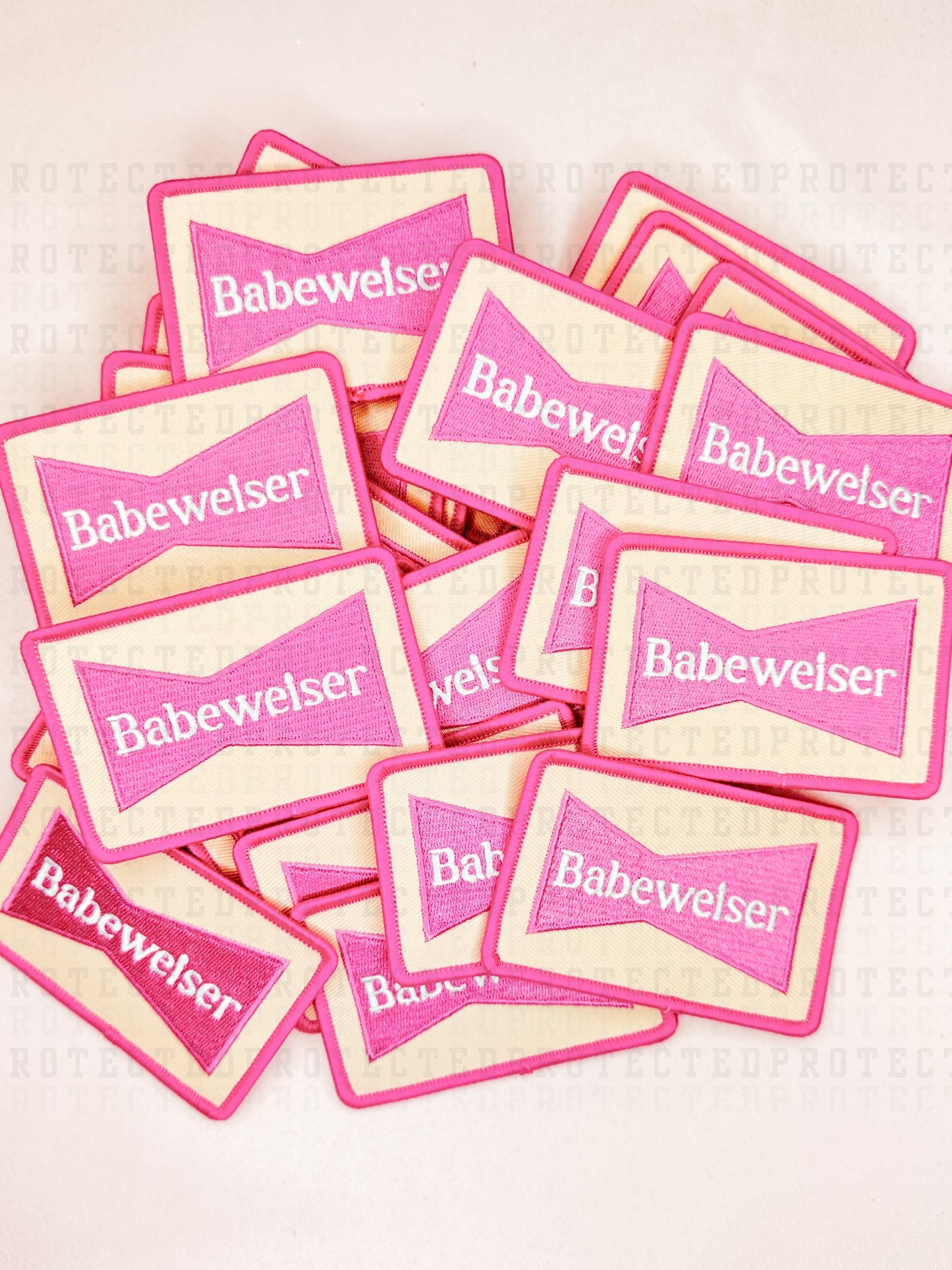 PINK BABEWISER - HAT PATCH