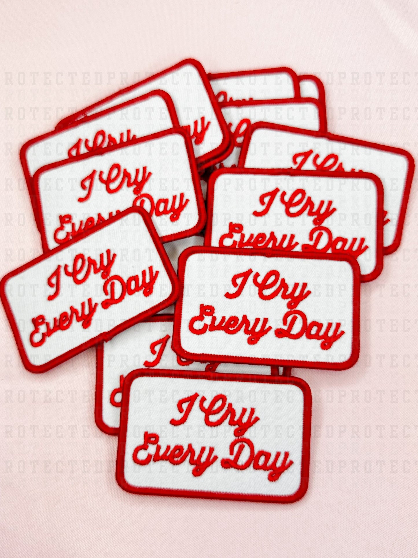 I CRY EVERY DAY - HAT PATCH