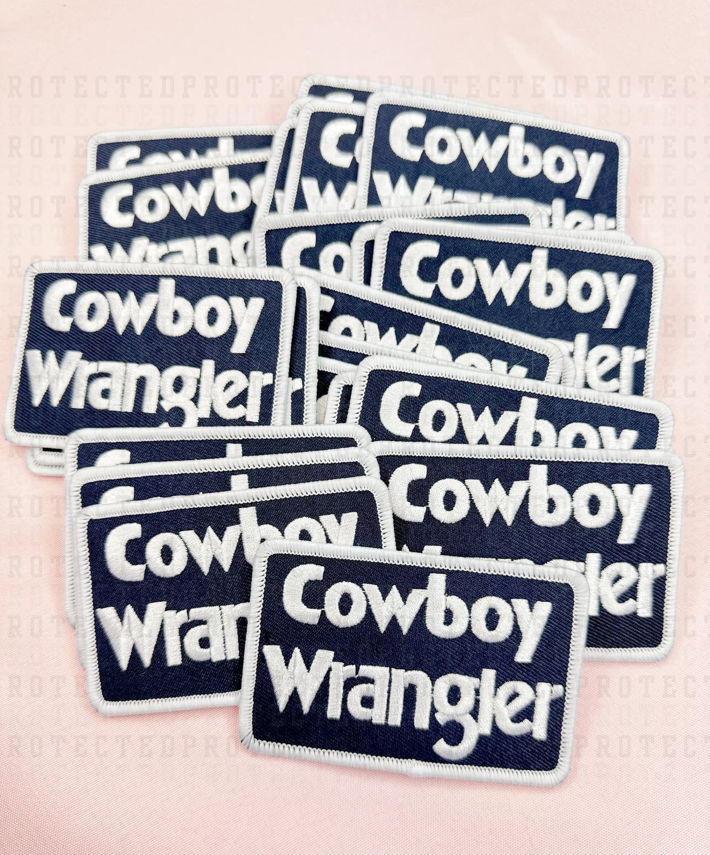 COWBOY WRANGLER - HAT PATCH