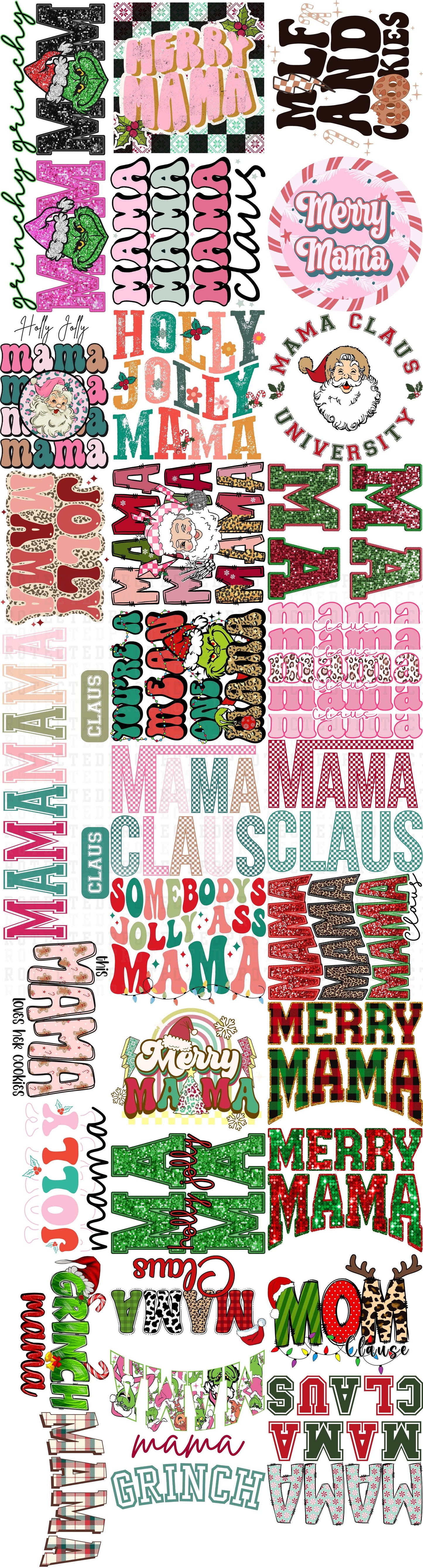 MAMA CLAUS -  30" x 110" PRE-MADE GANG