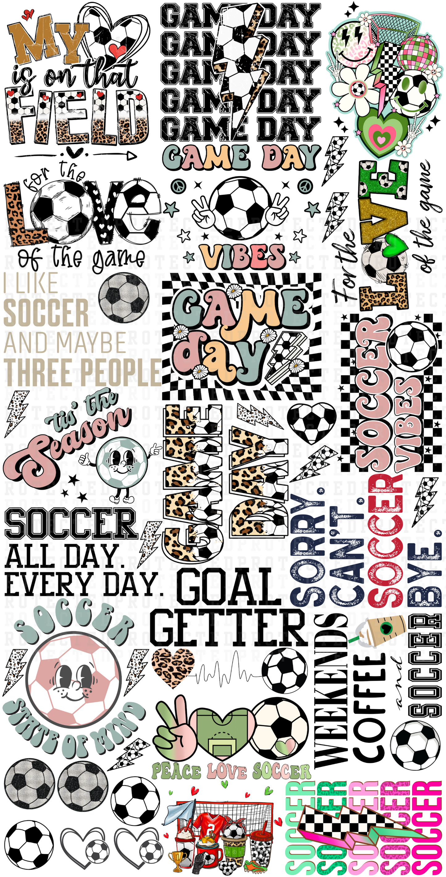 SOCCER - 30" x 60" PRE-MADE GANG