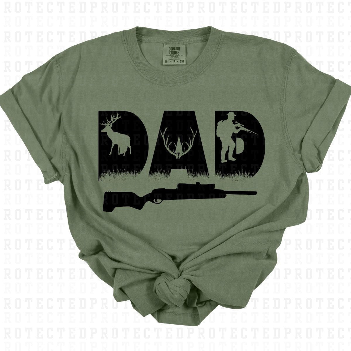 DAD HUNTING *SINGLE COLOR* - DTF TRANSFER