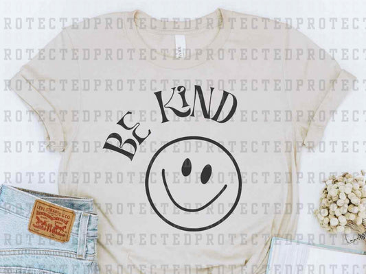 BE KIND SMILEY *SINGLE COLOR* - DTF TRANSFER