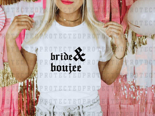 BRIDE & BOUJEE *SINGLE COLOR* - DTF TRANSFER