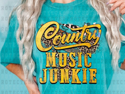 COUNTRY MUSIC JUNKIE - DTF TRANSFER