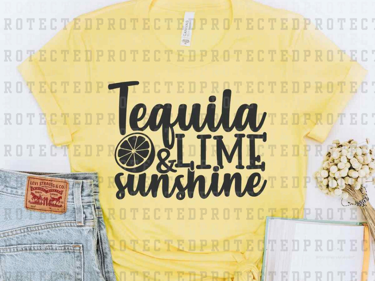 TEQUILA LIME & SUNSHINE *SINGLE COLOR* - DTF TRANSFER