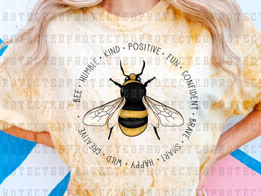 BEE HUMBLE KIND POSITIVE ...  - DTF TRANSFER