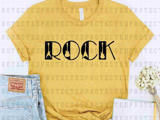 ROCK GUITAR *SINGLE COLOR* - DTF TRANSFER