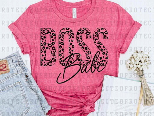 BOSS BABE LEOPARD *SINGLE COLOR* - DTF TRANSFER