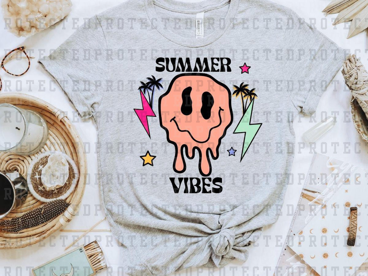 SUMMER VIBES MELTING SMILEY - DTF TRANSFER