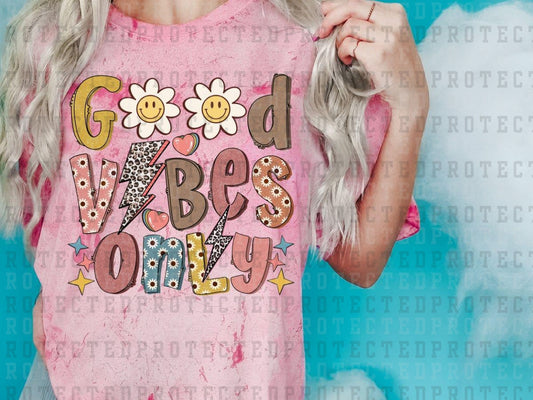 GOOD VIBES ONLY - DTF TRANSFER