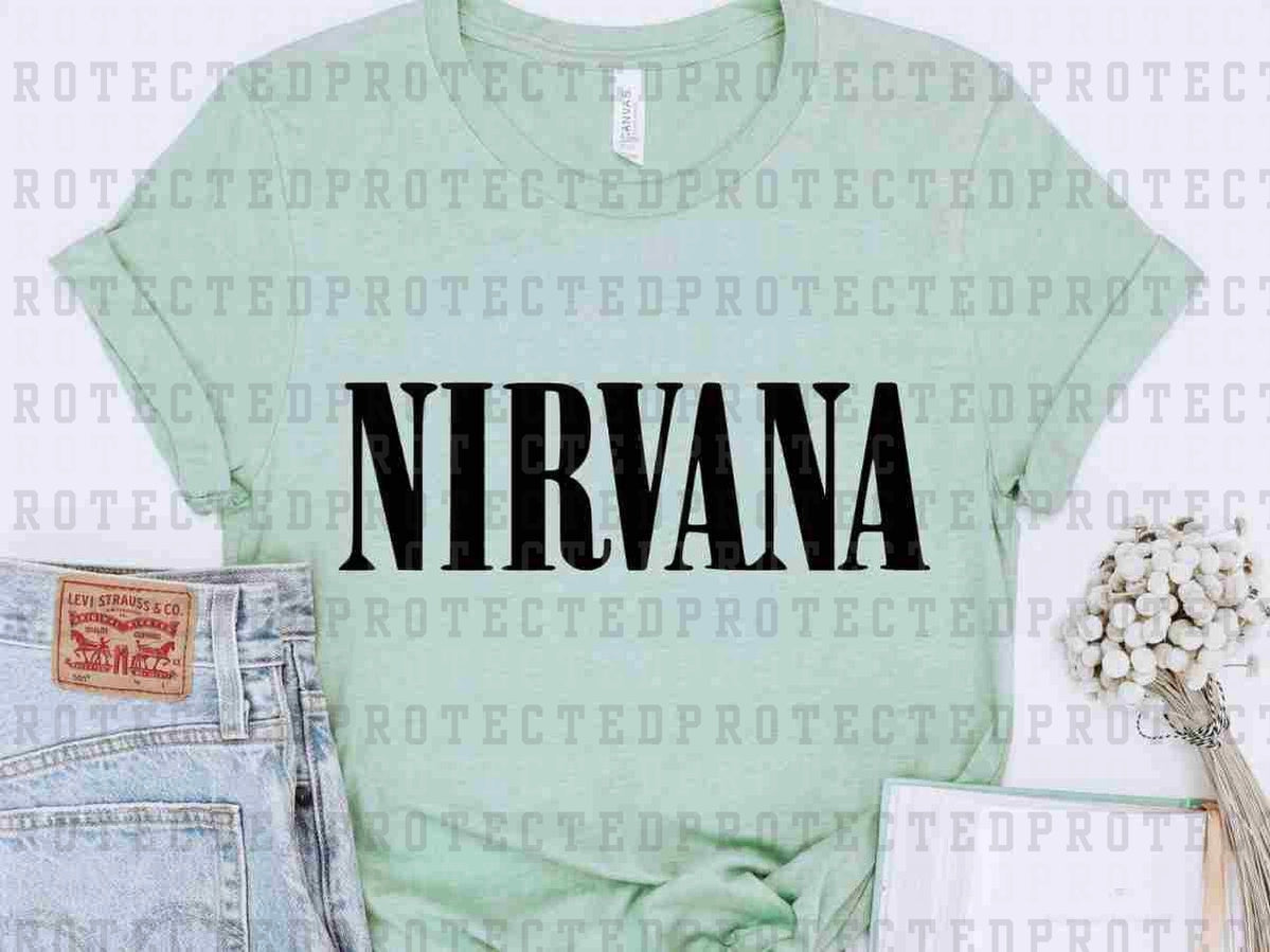 NIRVANA *SINGLE COLOR* - DTF TRANSFER