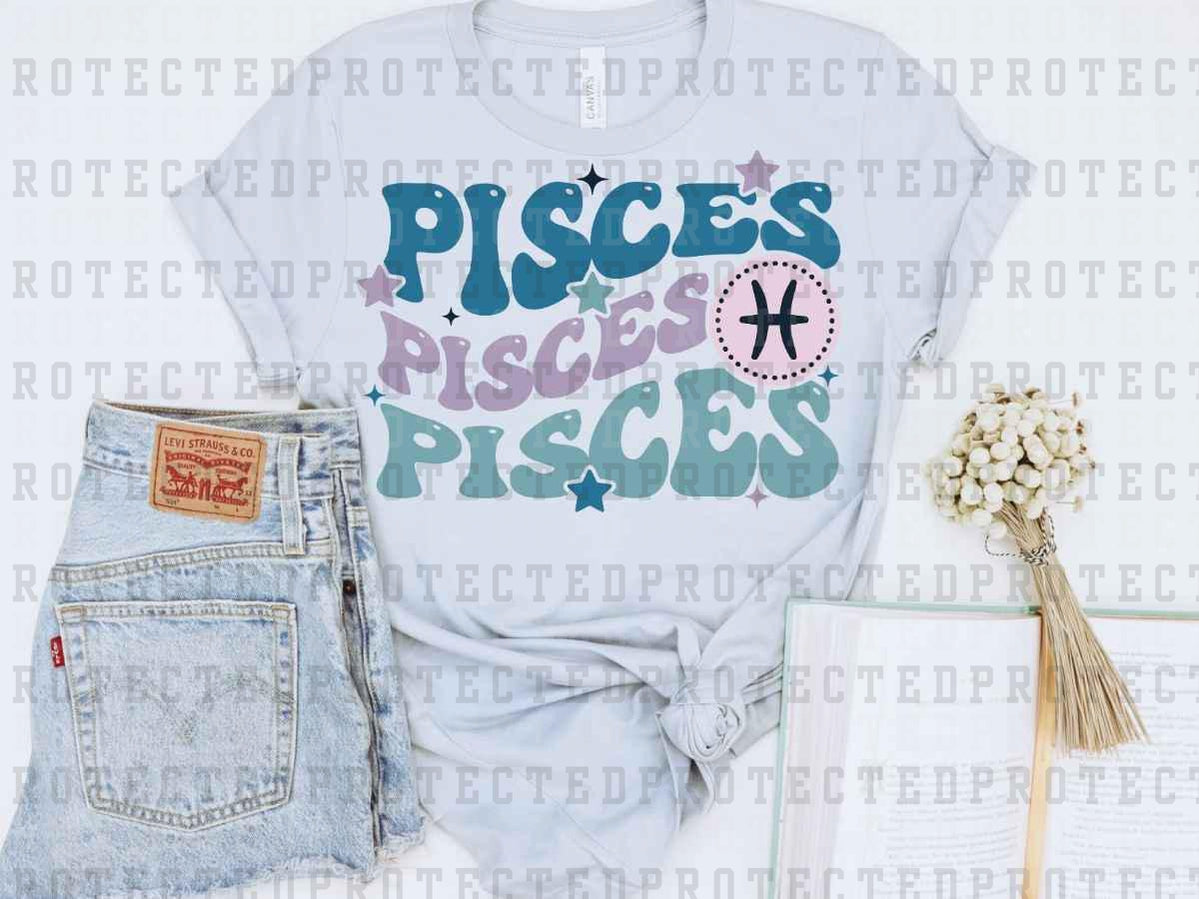 PISCES x3 - DTF TRANSFER