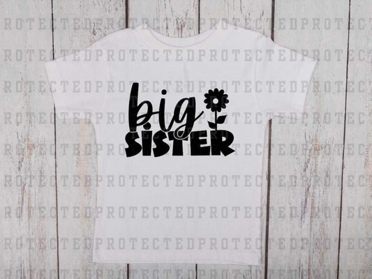 BIG SISTER FLOWER *SINGLE COLOR* - DTF TRANSFER