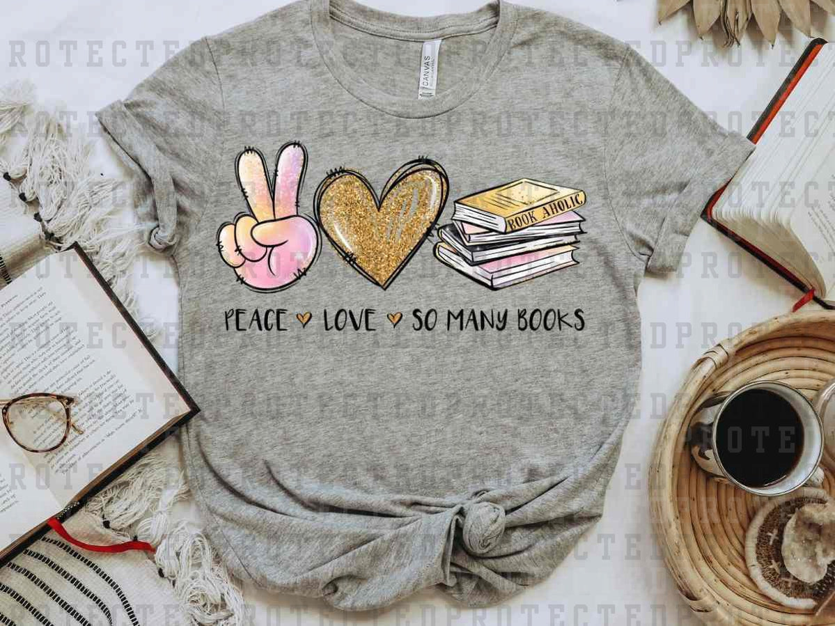 PEACE LOVE BOOKS- DTF TRANSFER
