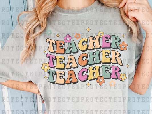 TEACHER x3 - DTF TRANSFER