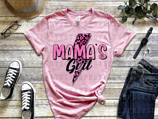 MAMA'S GIRL PINK LEO - DTF TRANSFERS