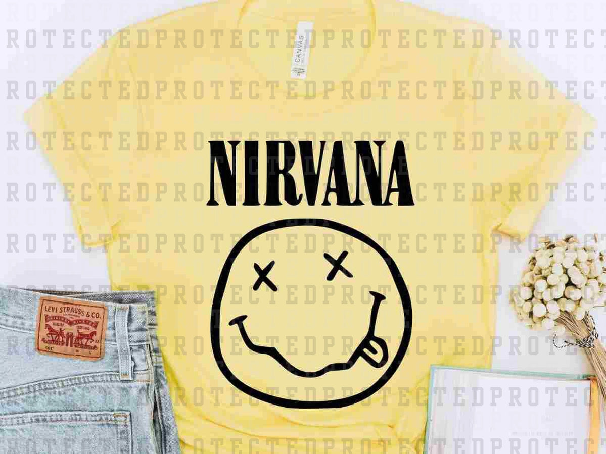 NIRVANA *SINGLE COLOR* - DTF TRANSFER