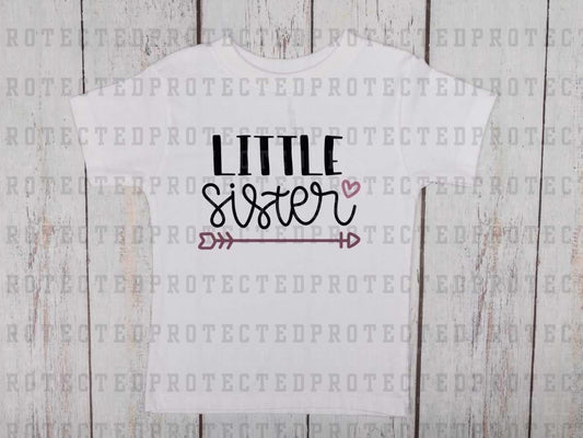 LITTLE SISTER ARROW HEART - DTF TRANSFER