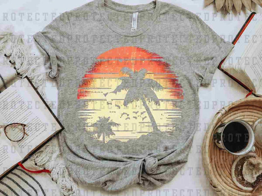 ORANGE CREAM PALM TREE - DTF TRANSFER