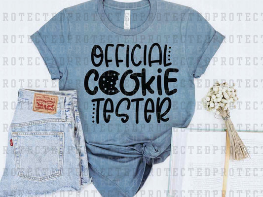 OFFICIAL COOKIE TESTER *SINGLE COLOR* - DTF TRANSFER