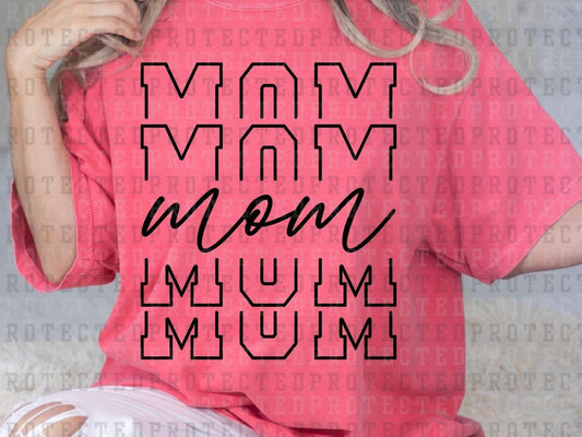 MOM VARSITY *SINGLE COLOR* - DTF TRANSFER